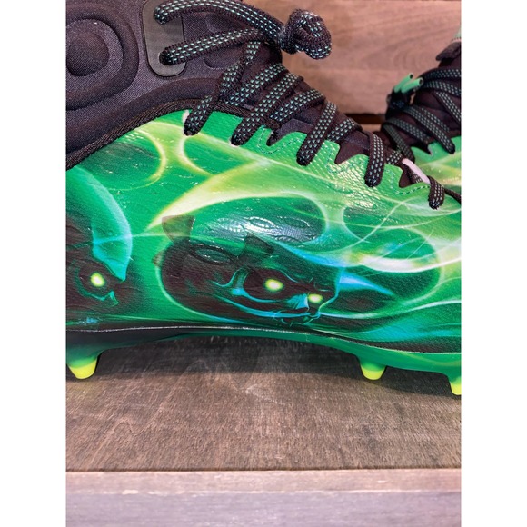 Under Armour UA Spotlight Lux MC 2.0 Football Cleats Sz 10.5 - Slime - Picture 4 of 9